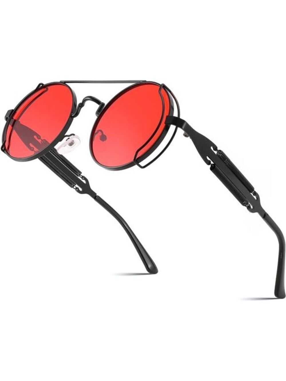 Polarized Aviator Sunglasses Men Women Round Steampunk Metal Frame UV400 Retro